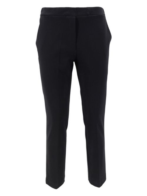 Women's black Milano knit pants 1-One | CC0013-103001