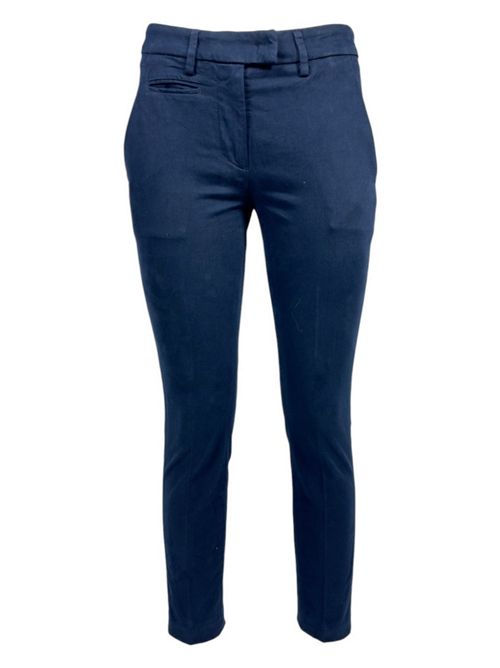 Women's blue gabardine trousers Dondup | DP066-GSE043D-PTD890