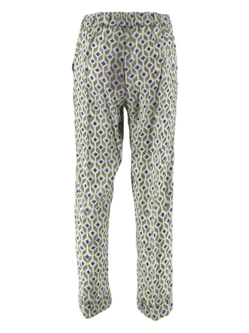 Pantalone Verde/bianco/viola Whyci | 1545/13039