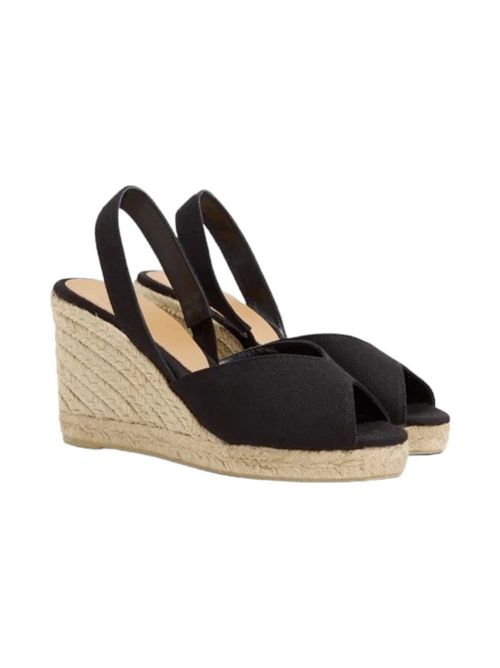 Sandali donna brisa in canvas nero Castaner | BRISA8NEGRO