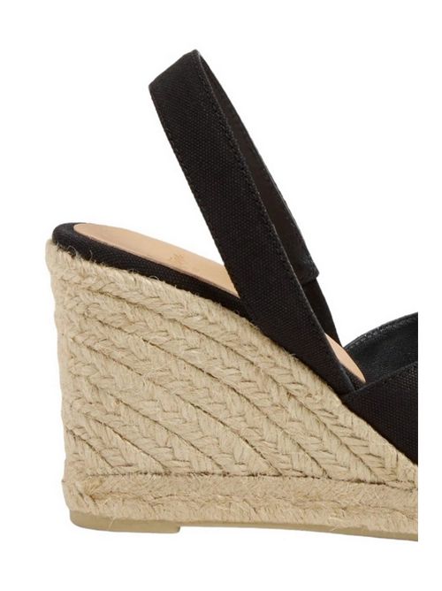 Sandali donna brisa in canvas nero Castaner | BRISA8NEGRO