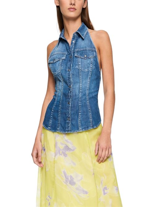 Women's denim vest Dondup | DC345-DS0259DHB7