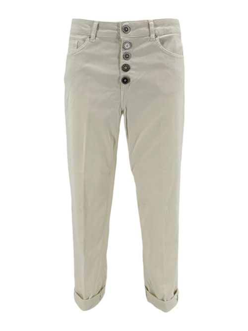 Koons women's trousers in cotton gabardine Dondup | DP268B-GS0049D-BM5003