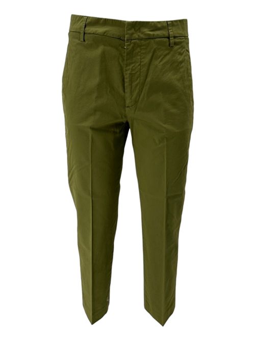 pantalone donna nima in gabardina militare Dondup | DP576Z-GSE046D608