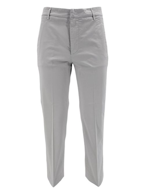 Pantalone donna nima in rasatello di cotone ghiaccio Dondup | DP576Z-RSE036D-PTD904