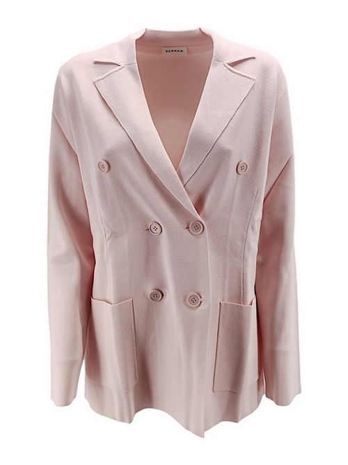 Pink double-breasted Milan stitch women's jacket P.A.R.O.S.H. | D530535-ROMA085