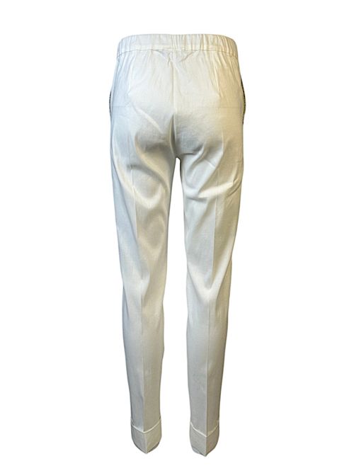 Pantalone bianco donna lino stretch D.EXTERIOR | 607221