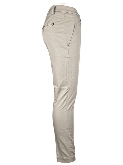 pantalone donna perfect in rasatello sabbia Dondup | DP066-RSE036D010