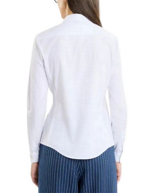 Camicia donna Slim in Popeline Stretch bianco Fay | NCWA150565S0RMB001