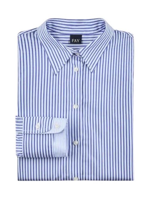 Camicia donna a Righe bianco e blu Fay | NCWA1505680XBIU604