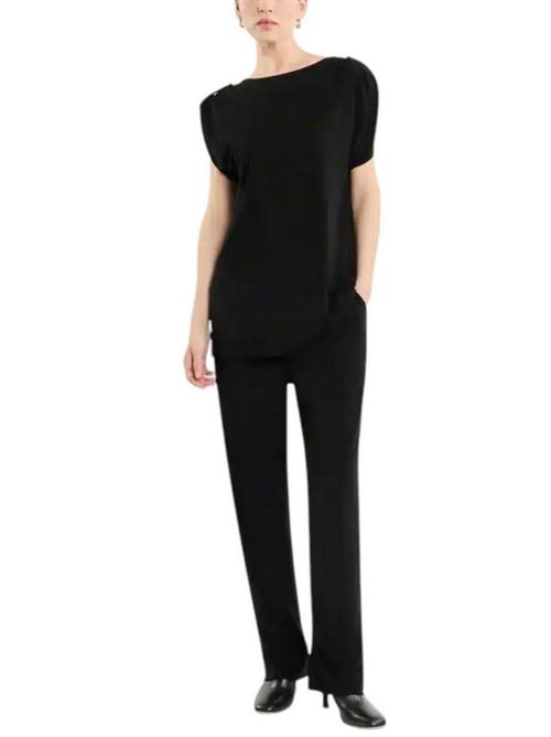 Blusa donna in Jersey nero Fay | NPWB250666SXBBB999