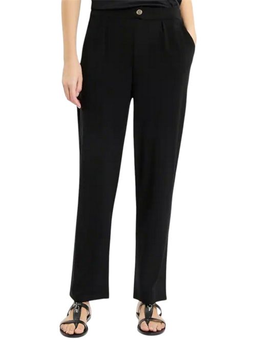 Pantaloni donna in Jersey nero Fay | NTW8850466SXBBB999