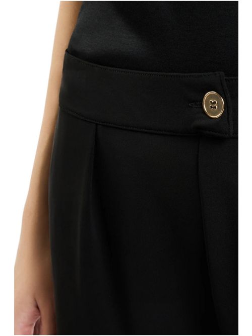 Pantaloni donna in Jersey nero Fay | NTW8850466SXBBB999