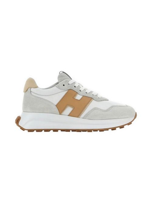 Sneakers donna H641 Grigio, Bianco e Marrone Hogan | HXW6410EH41U3T0VAX