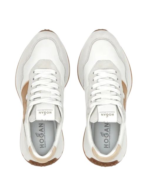 Sneakers donna H641 Grigio, Bianco e Marrone Hogan | HXW6410EH41U3T0VAX