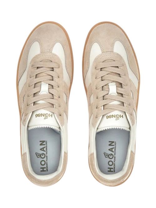 Sneakers donna Cool Avorio e Beige Hogan | HXW6470FB60N1M0CAS