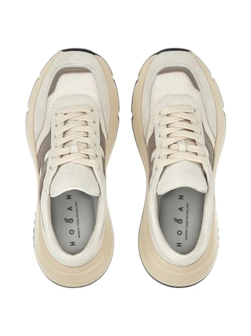 Sneakers donna Hi-Fi Avorio e Marrone Hogan | HXW6690FR30U6X680K