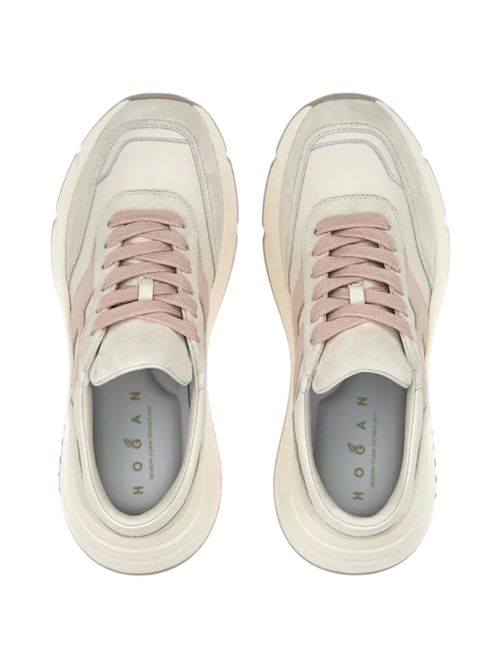 Sneakers donna Hi-Fi Avorio e Rosa Hogan | HXW6690FR30U7G0GAS