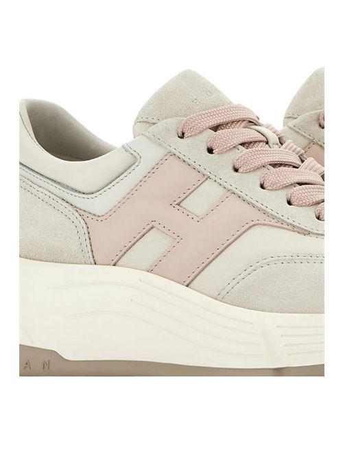 Sneakers donna Hi-Fi Avorio e Rosa Hogan | HXW6690FR30U7G0GAS