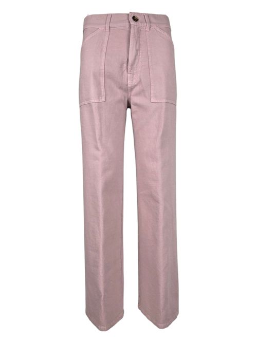 pantalone donna baggy in canvas rosa Kiltie | DIRK-T3451303