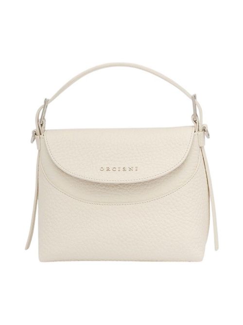 borsa donna nana piccola in pelle soft bianco Orciani | B02175-SOFTBIANCO