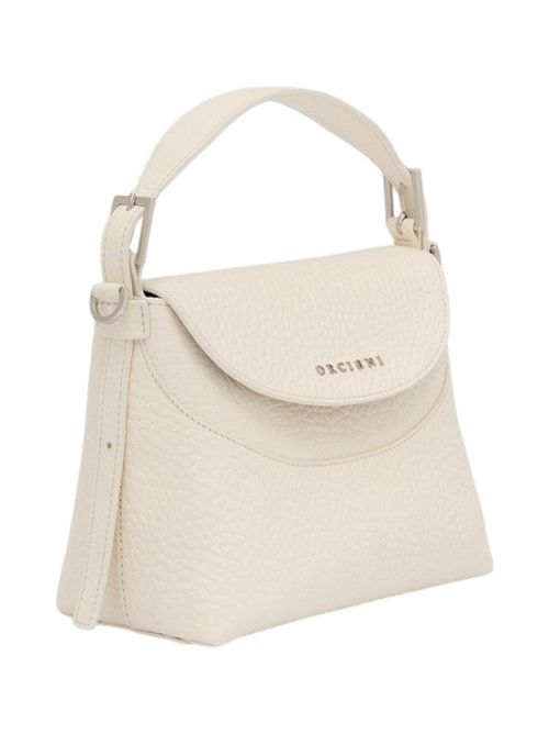 borsa donna nana piccola in pelle soft bianco Orciani | B02175-SOFTBIANCO