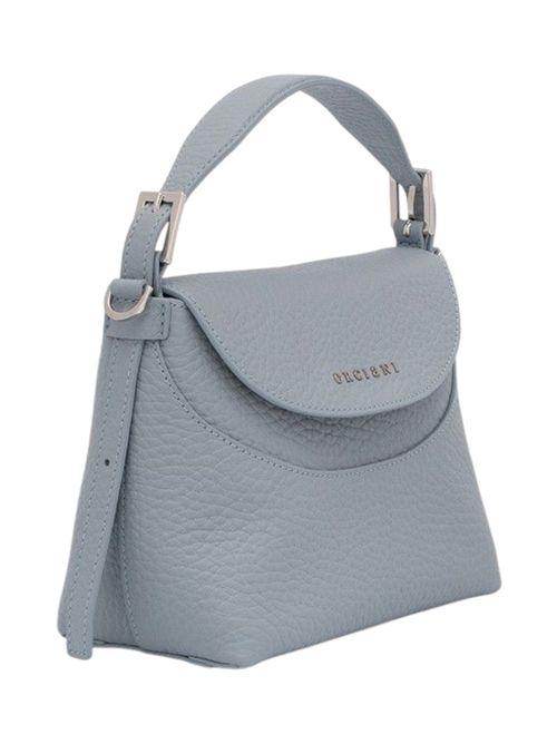 borsa donna nana piccola in pelle soft azzurro Orciani | B02175-SOFTPOLVERE