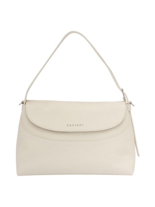 borsa donna nana media in pelle soft bianco Orciani | B02176-SOFTBIANCO