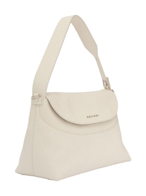 borsa donna nana media in pelle soft bianco Orciani | B02176-SOFTBIANCO