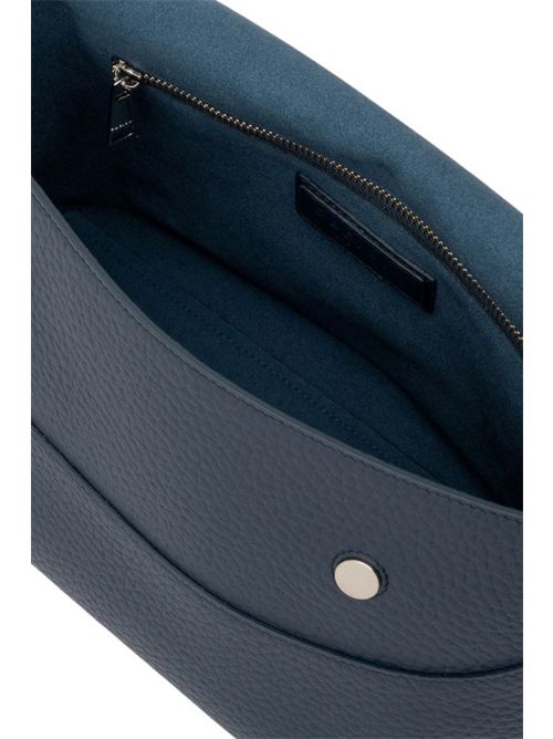 borsa donna nana media in pelle soft blu Orciani | B02176-SOFTNAVY