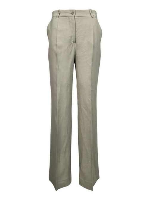 pantalone donna in lino e viscosa beige P.A.R.O.S.H. | D232214-RAISA25038