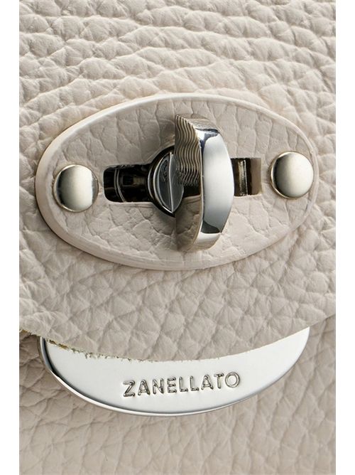 tracollina donna lettera in pelle daily bianco Zanellato | 068331-0040000Z1190