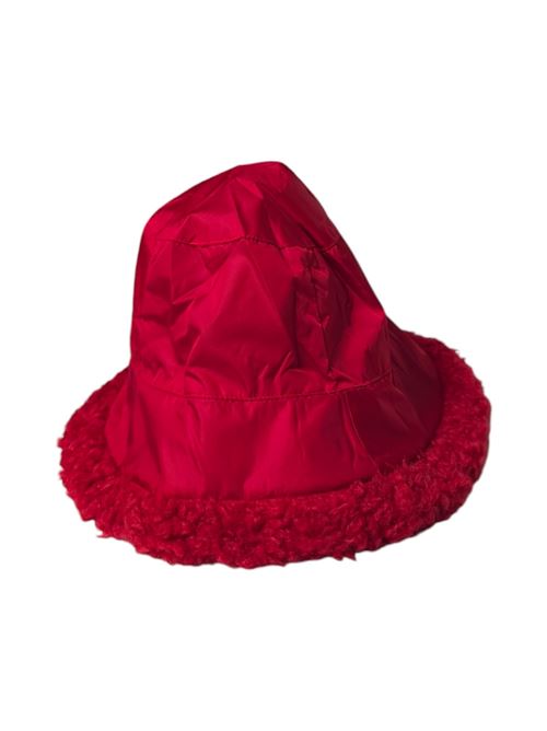 cloche donna rosso in ecopelliccia e nylon Bomboogie | 8262-NP4435