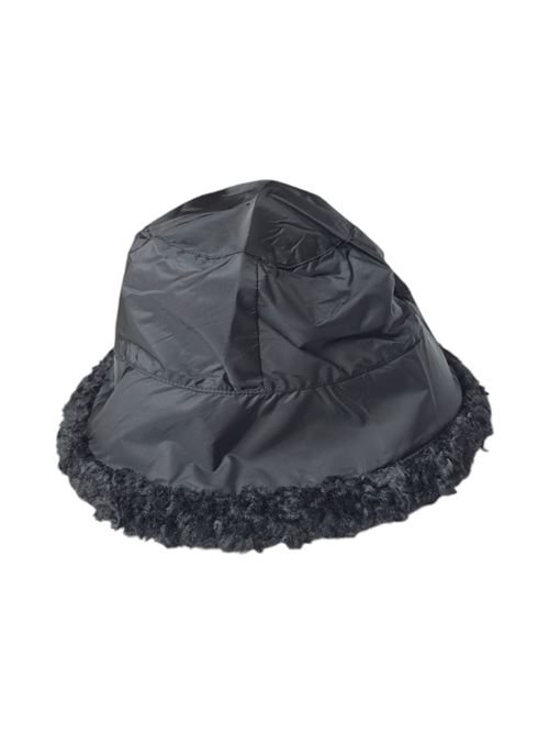 cloche donna nero in ecopelliccia e nylon Bomboogie | 8262-NP490