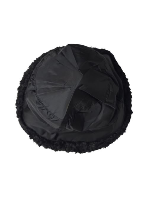 cloche donna nero in ecopelliccia e nylon Bomboogie | 8262-NP490