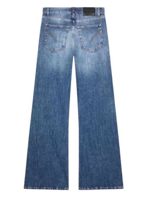 women's wide leg light denim jeans Dondup | DP619-DHF269-HW7W800