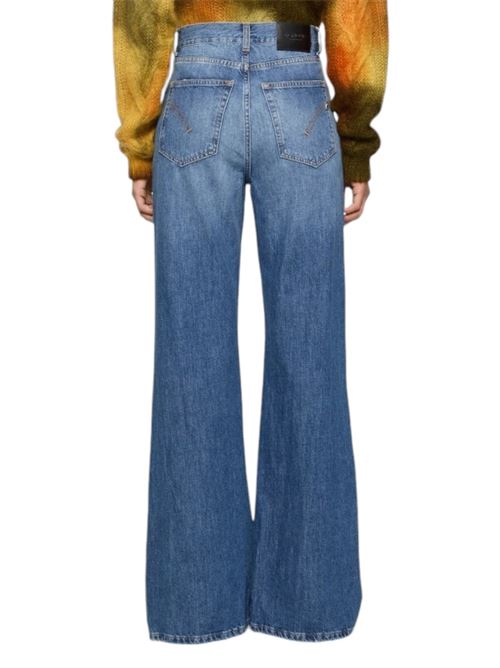 women's wide leg light denim jeans Dondup | DP619-DHF269-HW7W800