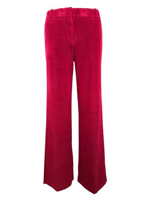 pantalone donna in velluto a coste rosso Kiltie | ANDREA-T4824344