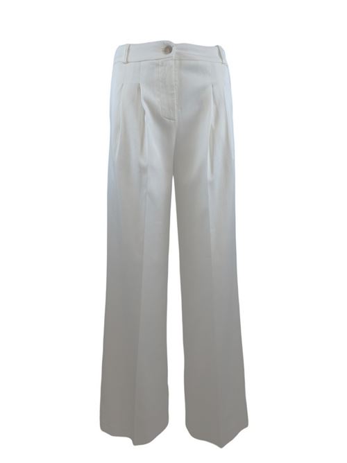 pantalone donna in drill di cotone bianco Kiltie | FLOYD-T4702110