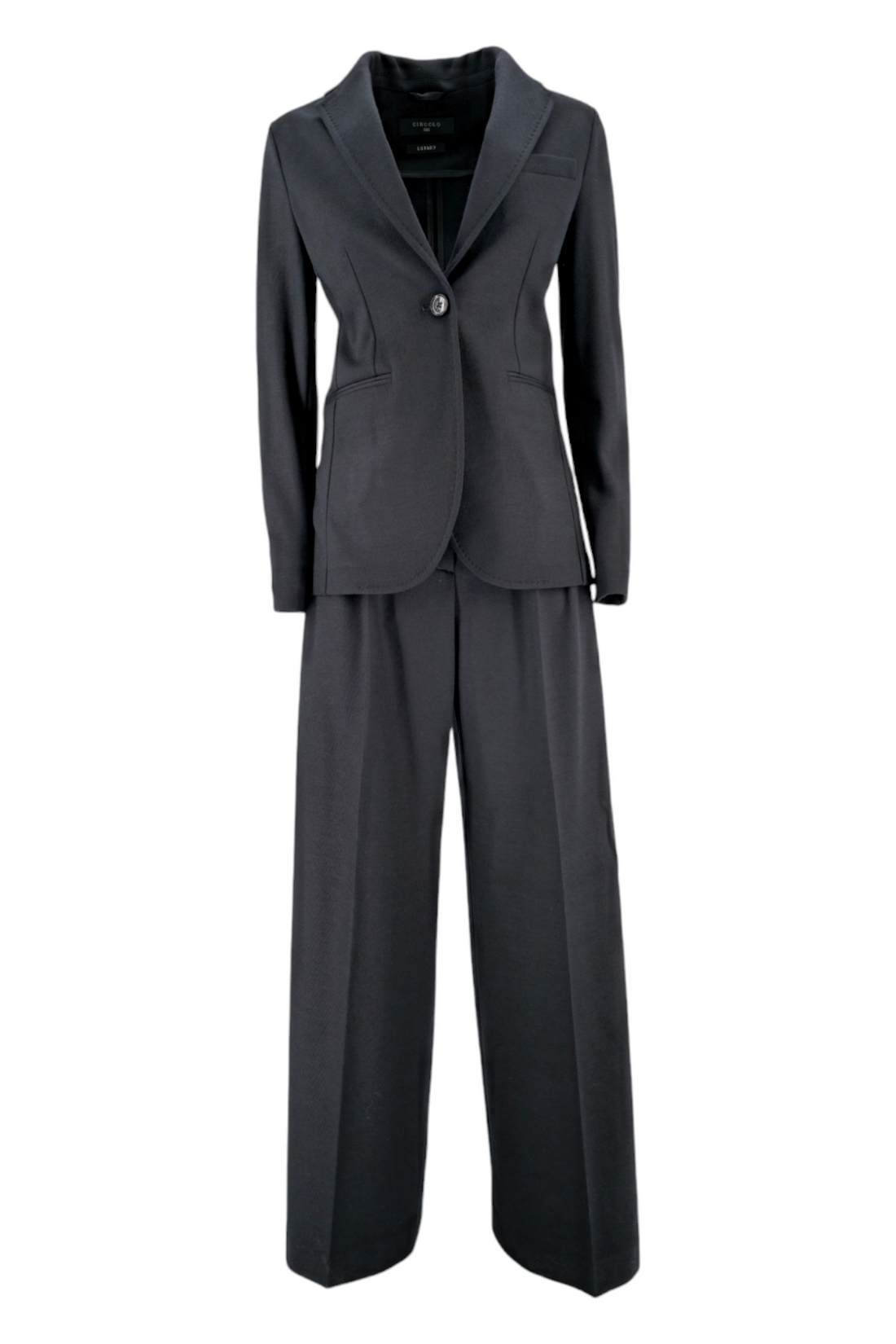 women's black wool trousers Circolo 1901 | FD3326C113